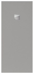 VILLEROY &amp; BOCH Planeo obdĺžniková sprchová vanička akrylátová, s technológiou RockLite, štandardný model, protišmyk (A), 1800 x 800 x 48 mm, Nature Grey, UDA1880PLA2V-3N