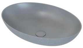 BATH DELUXE 06-060-19-23-00 - Umývadlo na dosku OLSBORG 60x40,5 cm betón/sivá