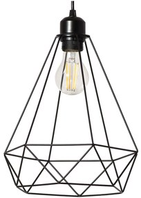 Toolight - Stropná lampa Reno 1xE27 180986, čierna, OSW-00011