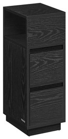 VASAGLE Úzky nočný stolík s 2 zásuvkami – LET656 Farba: krémová