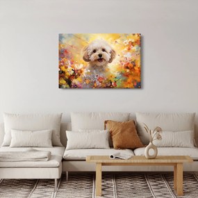 Obraz - Šťastný pes (90x60 cm)