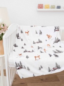 Detská deka do postieľky mikroplyš Exclusive 80 × 100 cm – Zimný les