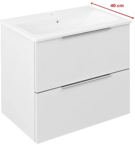 Sapho Sapho, CIRASA umývadlová skrinka 58x54x39cm, biela lesklá, CR592-3030