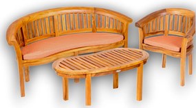 FABIO set - teaková záhradná sedacia súprava