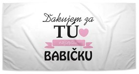 Sablio Uterák Ďakujem za tú najlepšiu babičku - 30x50 cm