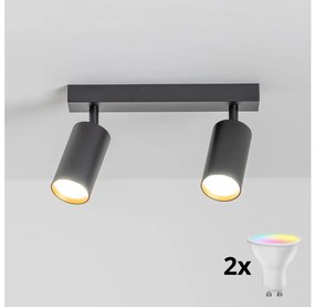 Brilagi - LED stmievateľné bodové svietidlo SELE 2xGU10/6,5W/230V čierna/zlatá