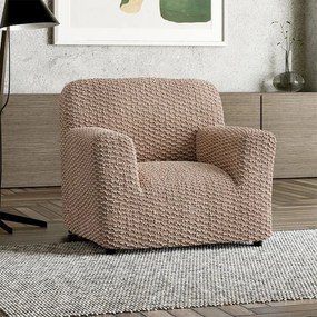 Bielastické poťahy MOSAICO béžové kreslo (š. 60 - 110 cm)