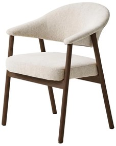 Čalúnené kreslo Elk, tmavý dub (56160100)