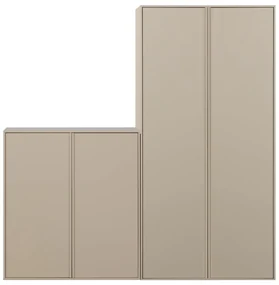 Krémová modulárna skriňa z borovicového dreva 200x220 cm Daily – vtwonen