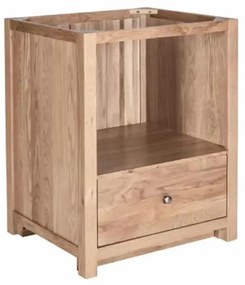 Dolná kuchynská skrinka na vstavanú rúru z masívu, rozmery 70×60×86 cm