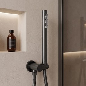 Rea Clif Foss, podomietkový sprchový set s BOX-om, hlavová a ručná sprcha, grafitová, REA-P4412