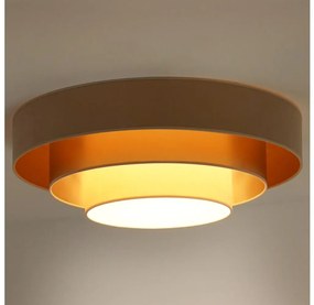 Duolla - LED Stropné svietidlo LUNETA LED/26W/230V pr. 60 cm 4000K béžová/zlatá