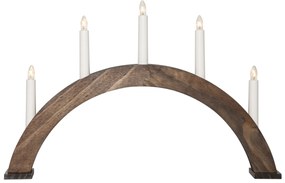 STAR TRADING Elektrický svietnik Albo Brown Arch