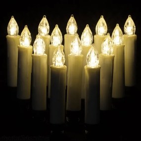 Vianočné osvetlenie Sada 20 sviečok LED s diaľkovým ovládaním