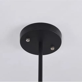 Toolight - Industriálne závesné stropné svietidlo 12xE27 APP258-12C, čierna, OSW-00643