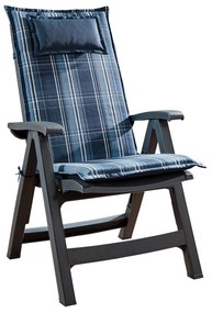 Donau, čalúnenie, čalúnenie na stoličku, vysoké operadlo, záhradná stolička, polyester, 50x120x6cm