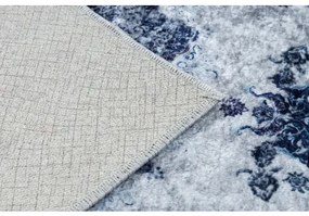 MIRO 51822.812 umývací koberec Rozeta, rám protišmykový - tmavomodrá Veľkosť: 120x170 cm