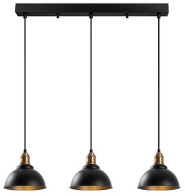 Závesné svietidlo Varzan II čierne