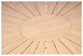 Súprava 4 bielych jedálenských stoličiek Jaanna a prírodného stola Marienlist - Bonami Essentials