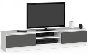 Stolík pod TV RTV K 160 CLP biely / sivý