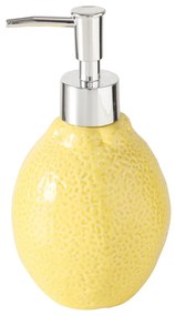 BOLTZE Dávkovač mydla Limone, žltá/s chrómovými prvkami, 300 ml