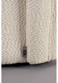 Krémové otočné kreslo z textílie buklé Seina – Dutchbone