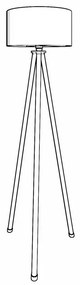 Stojacia lampa KS-11104 Cream Brown