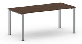 Rokovací stôl INFINITY so sivostriebornou podnožou 1800 x 900 x 750 mm, orech