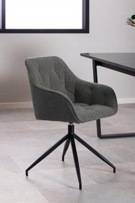 Otočné jídelní křeslo Brooke antracit