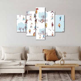 Obraz - Veselá zima (150x105 cm)