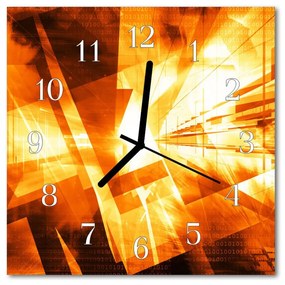 Nástenné sklenené hodiny Abstrakcie 30x30 cm