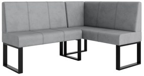 Rohová lavica Bernio 140x200 (sivá) (P). Akcia -20%. Vlastná spoľahlivá doprava až k Vám domov. 1129860