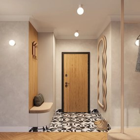 Stropné svietidlo Halo, 1x biele sklenené tienidlo, tp