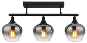 Globo 15548-3D1 - Prisadený luster MAXY 3xE27/40W/230V čierna