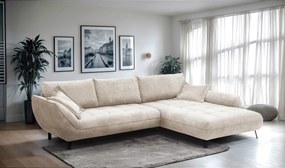 XXXLutz ROHOVÁ SEDAČKA, textil, béžová MID.YOU - Sedačky - 000694007804