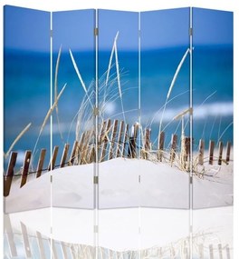 Gario Paraván Priateľský výhľad na pláž Rozmery: 180 x 170 cm, Prevedenie: Otočný paraván 360°