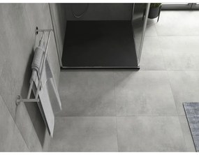 Mexen Hugo, SMC štvorcová sprchová vanička 80 x 80 cm, čierna matná, 42708080