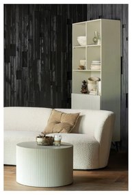 Krémová knižnica z borovicového dreva 90x200 cm Miller - WOOOD