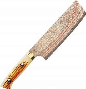 Takeshi Saji Obb Black Ručne kovaný VG-10 Color Japonský nôž Nakiri 17 cm