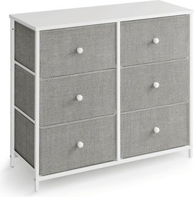 Komoda látková AUK-E1032 Farba: Sivá