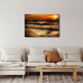 Obraz - Vlny pri pobreží (90x60 cm)