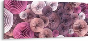 Abstraktný obraz kvetov ruží (120x50 cm)
