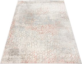 TA Koberec G513C WHITE/SALMON PORTLAND HIK Biely Obdĺžnikový Rozmer: 80x150 cm