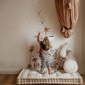 Samolepka do detskej izby plyšový medvedík Teodor 75x100cm