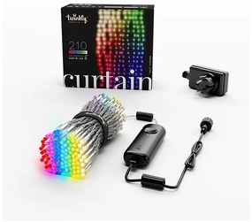 Twinkly TWW210SPP-TEU - LED RGB Vonkajší vianočný záves 210xLED 6,1m IP44 Wi-Fi