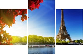 Obraz - jeseň v Paríži (90x60 cm)