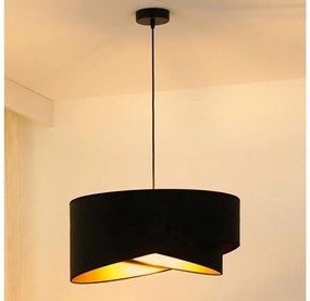 Brilagi - LED Luster na lanku LYRA 1xE27/15W/230V čierna/zlatá BG1727