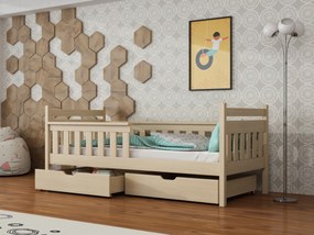 Detská posteľ 90 x 190 cm Emelda (s roštom a úl. priestorom) (borovica). Vlastná spoľahlivá doprava až k Vám domov. 1012864
