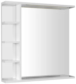 Aqualine Aqualine, KORIN STRIP zrkadlo s LED osvetlením a poličkami 70x70x12cm, KO360S