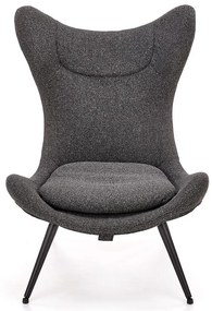 Kreslo Atlantis antracit/čierna